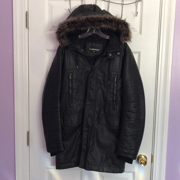 Express Jackets & Coats Express Men Black Parka Jacket Poshmark